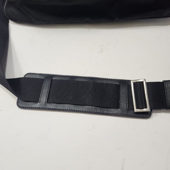 Prada Tessuto Convertible Business Bag VA0611 Black Nylon/Saffiano Leather Trim - Picture 10 of 16